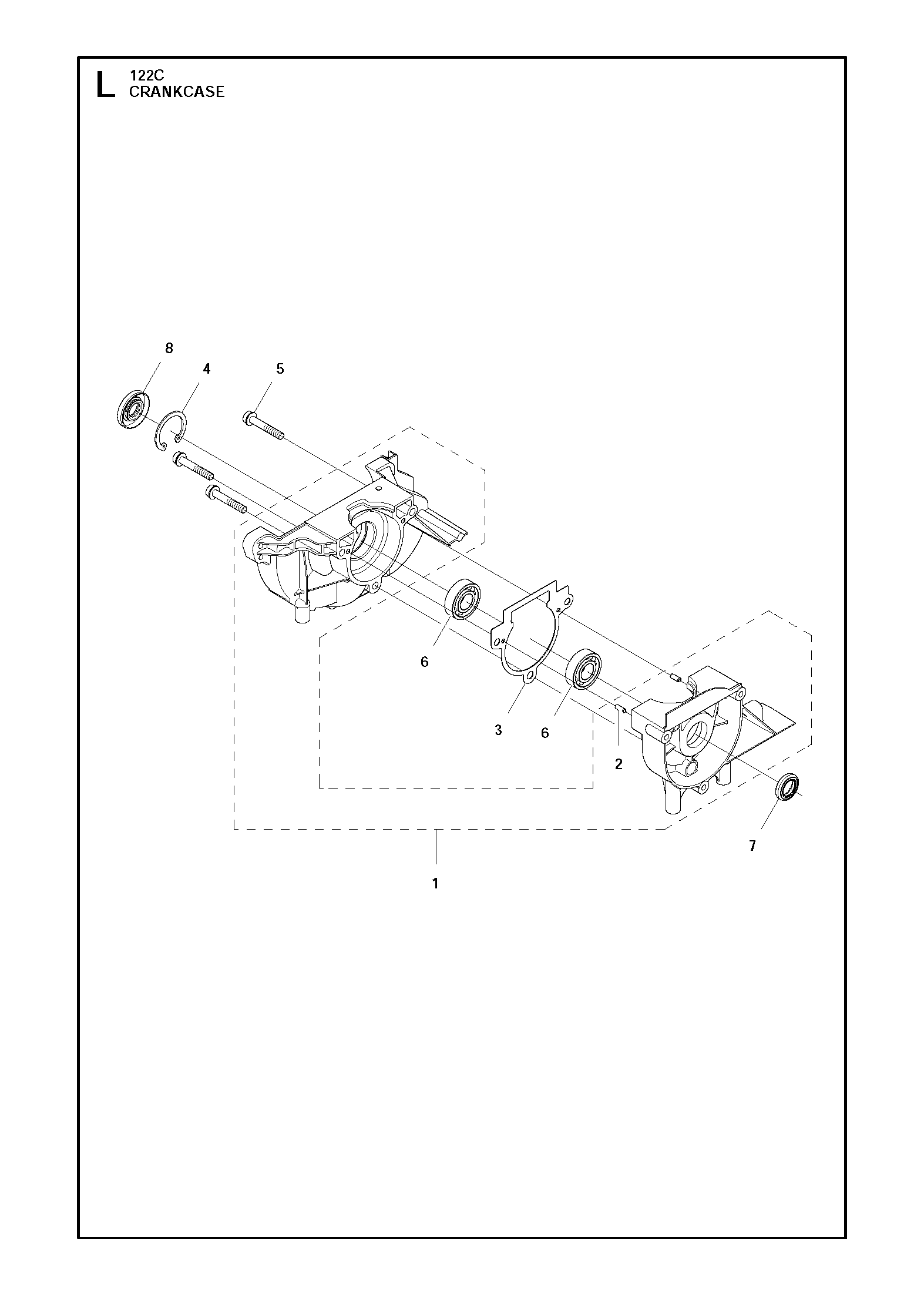 Despiece de CARTER — Bordeadora 122C