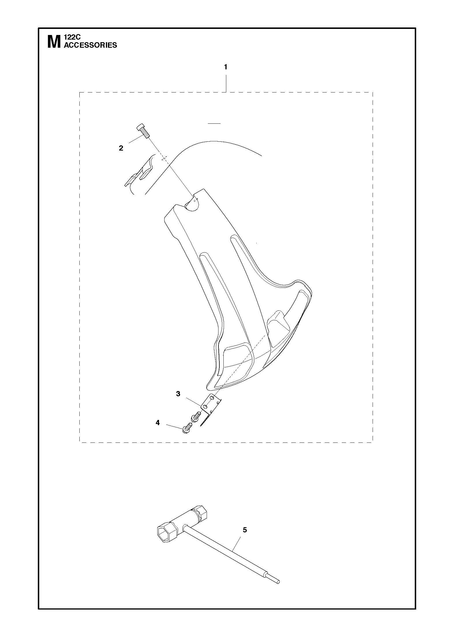 Despiece de ACCESORIOS — Bordeadora 122C