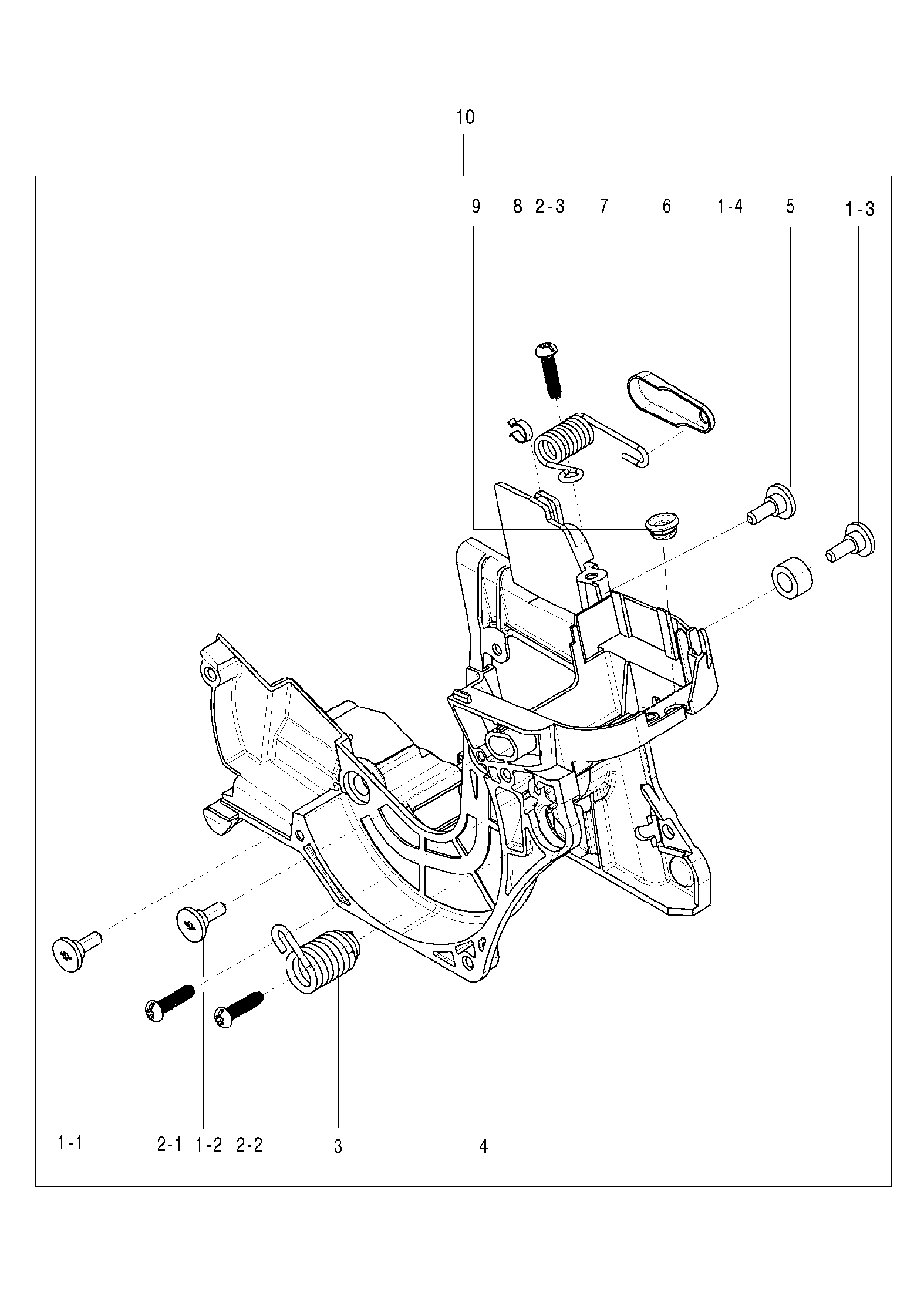 Despiece de BRACKET — Motosierra 125