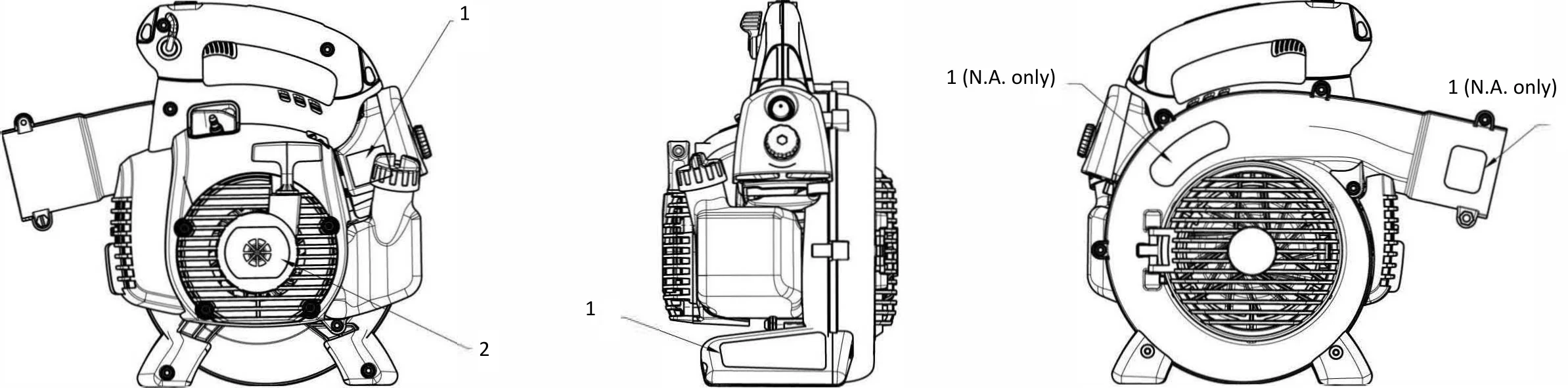 Despiece de ETIQUETAS — Sopladora 125BVX