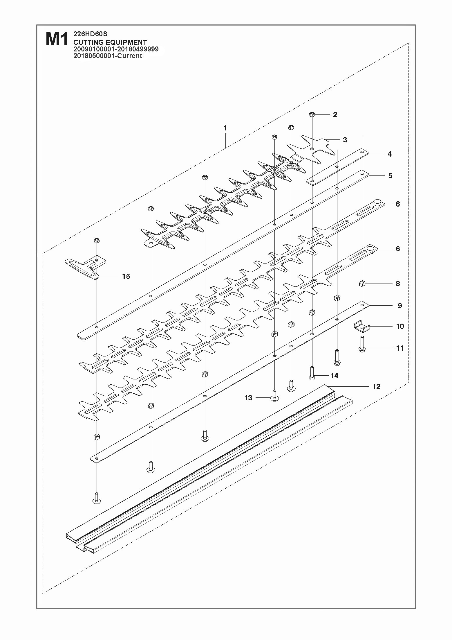 Despiece de EQUIPO DE CORTE — Cortacerco 226HD60S