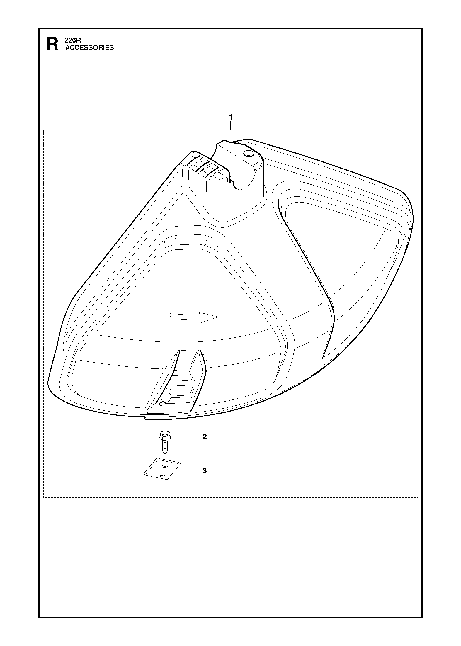 Despiece de PROTECTORES — Desmalezadora 226R
