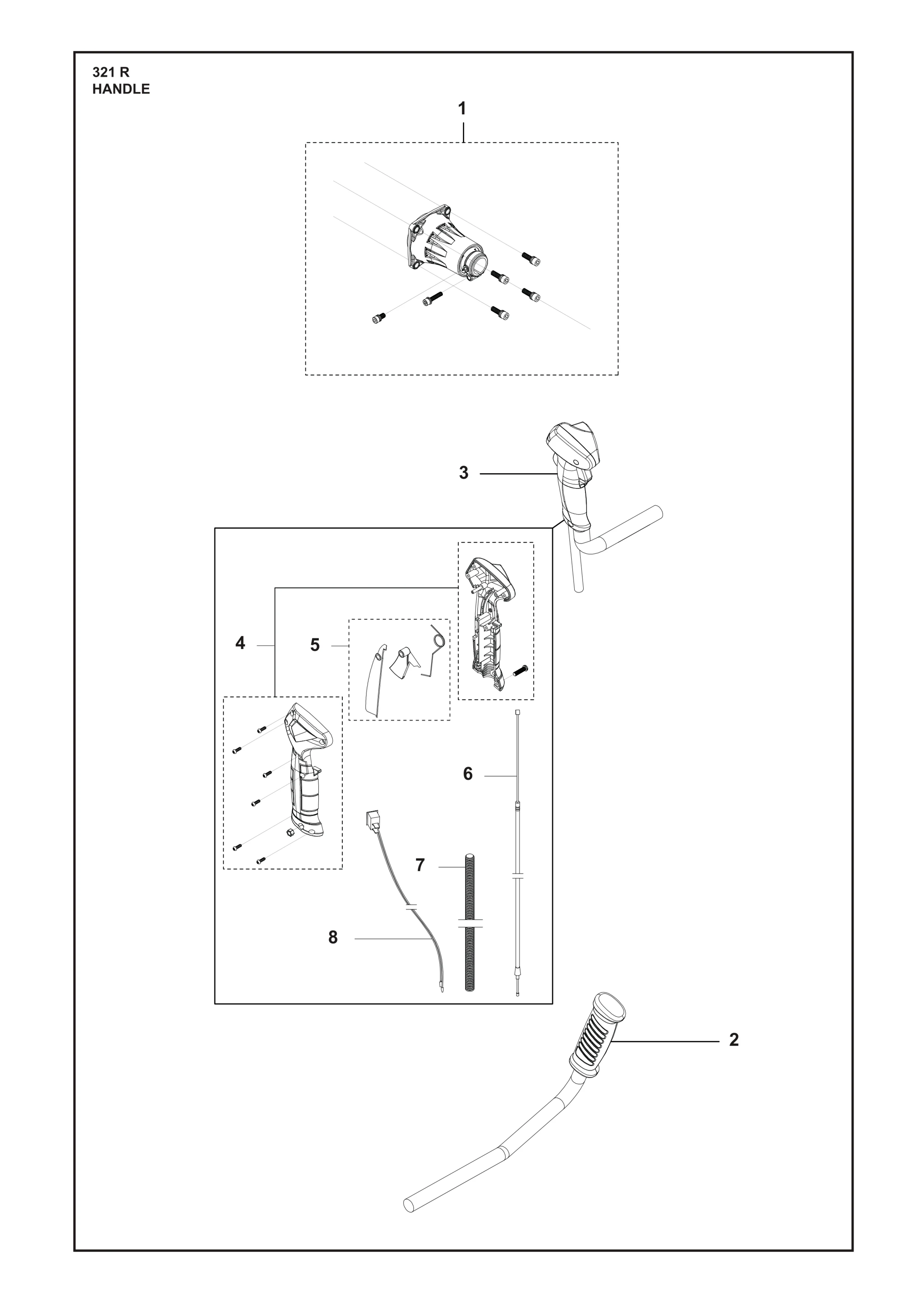 Despiece de ASA — Desmalezadora 321R