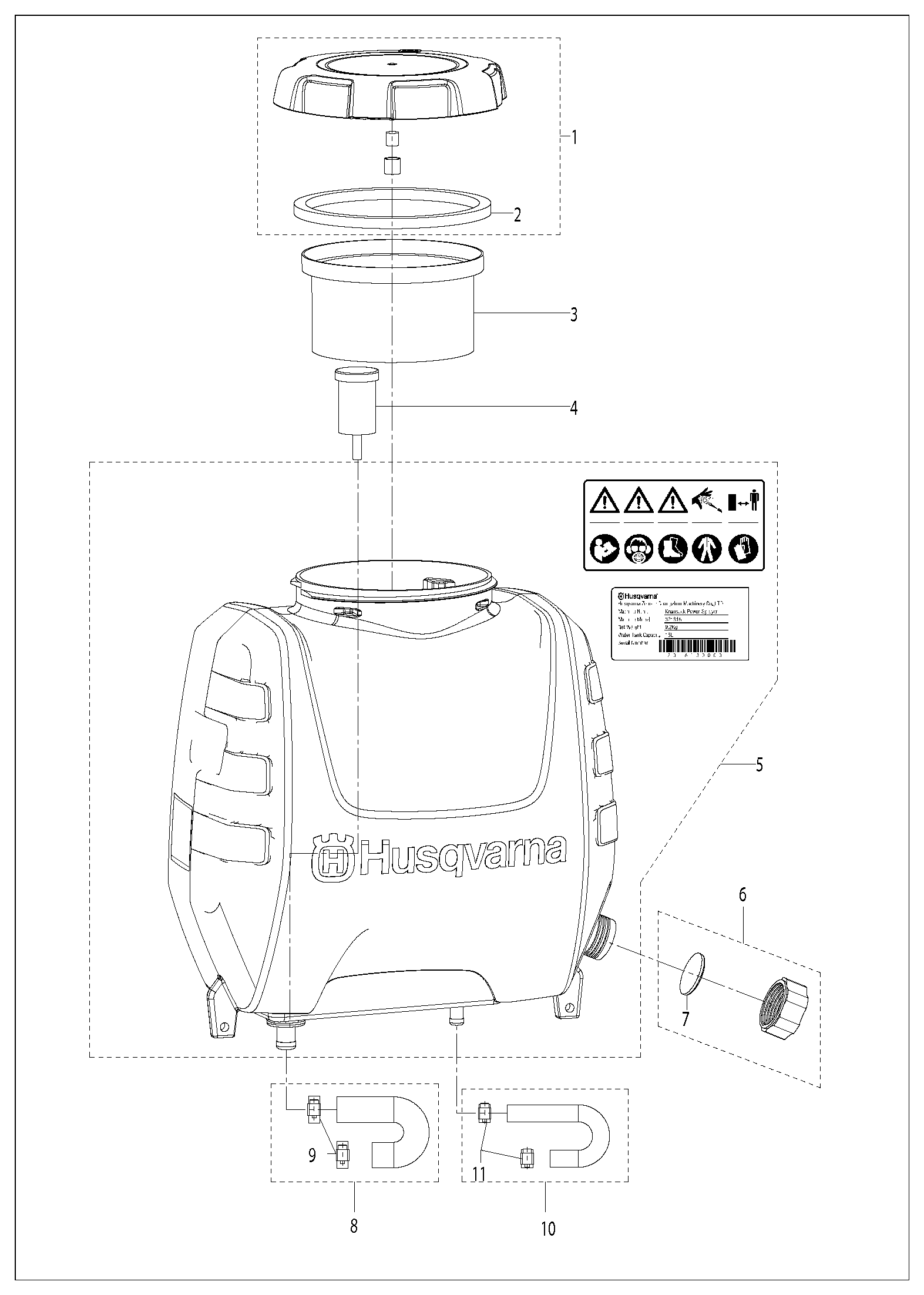 Despiece de TANK — Pulverizador 321 S15