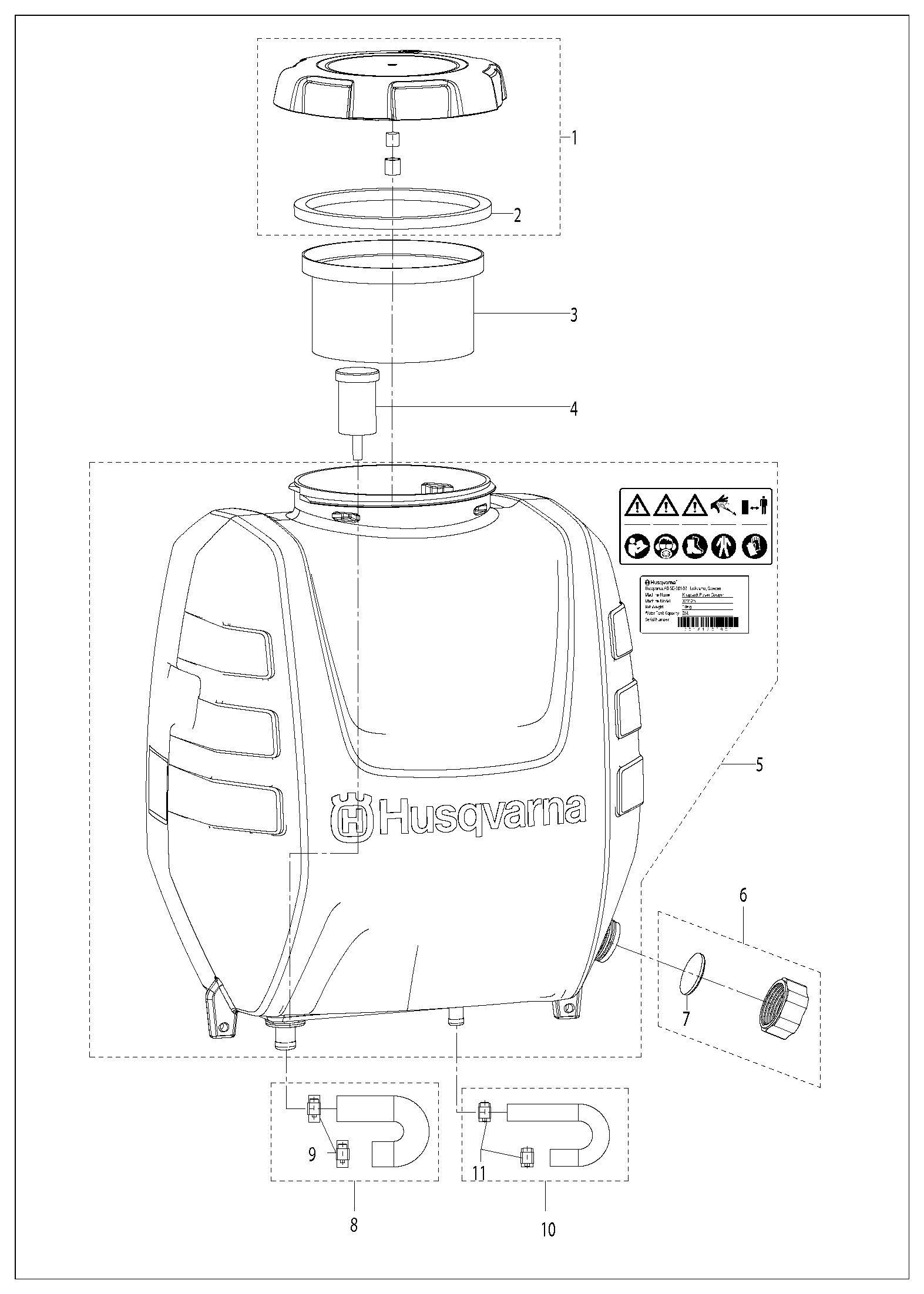 Despiece de TANK — Pulverizador 321 S25