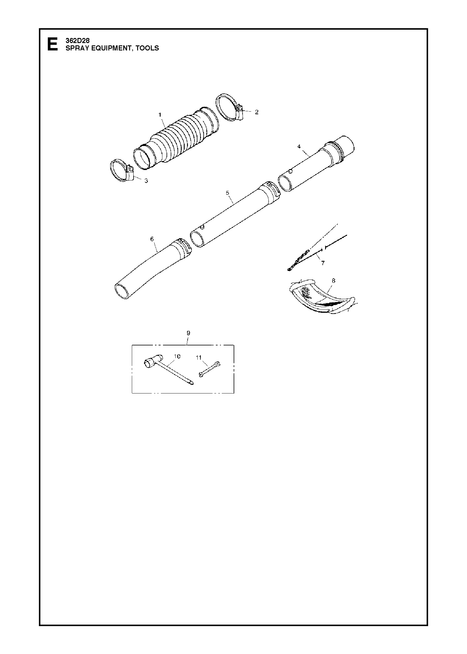 Despiece de SISTEMA DE PULVERIZAR — Fumigador 362 D28