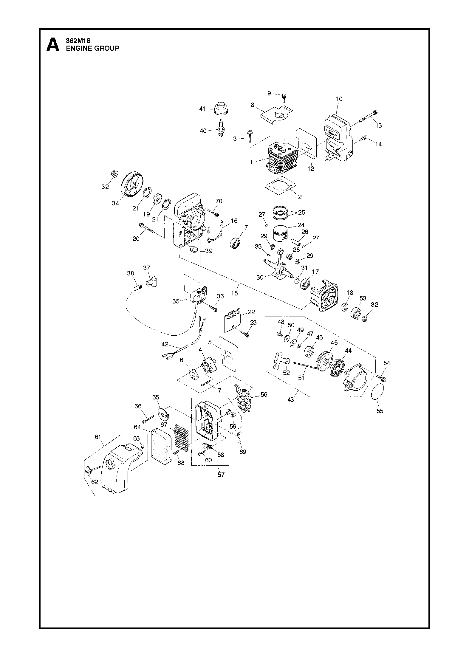 Despiece de MOTOR — Fumigador 362 M18