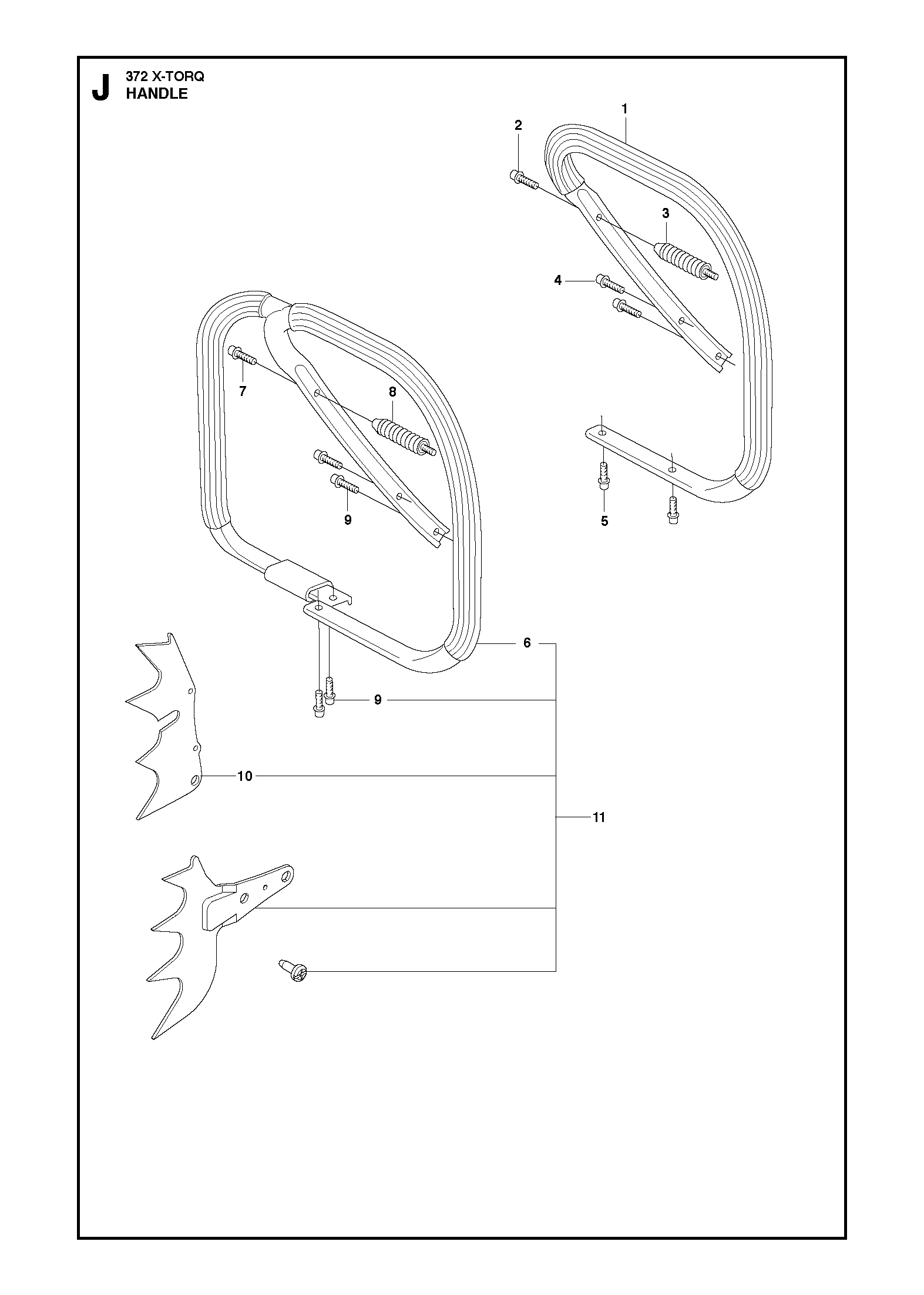 Despiece de ASA — Motosierra 372 XP