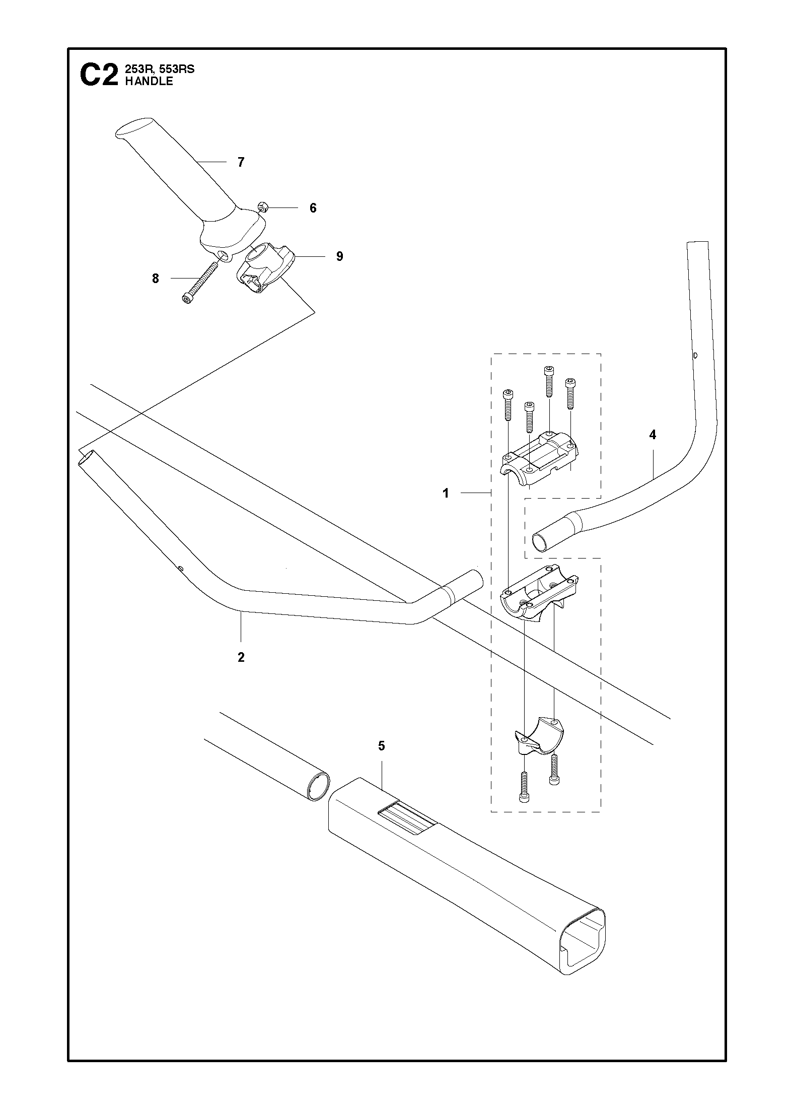 Despiece de ASA — Desmalezadora 553RS