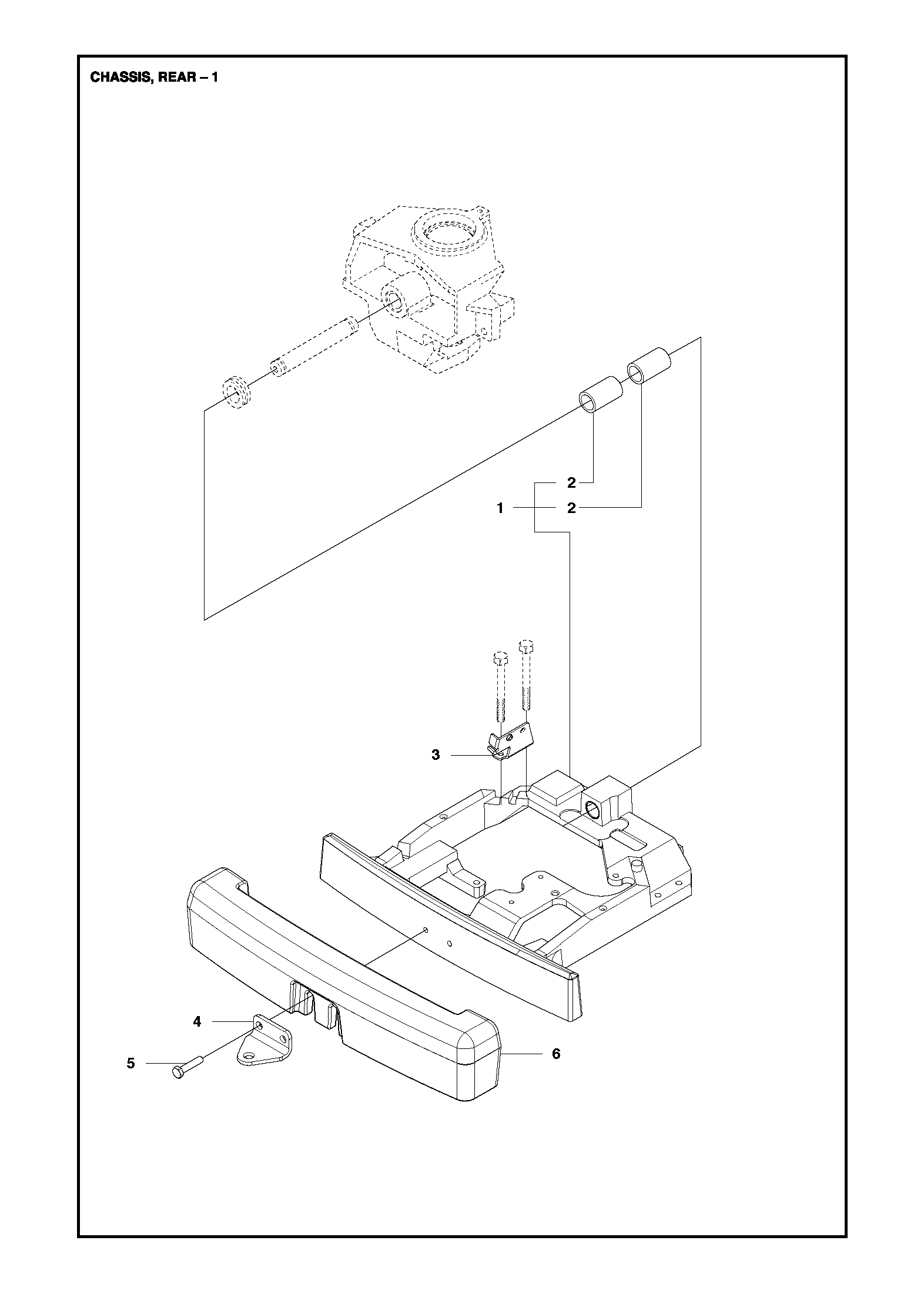 Despiece de CHASIS TRASERO — Robo