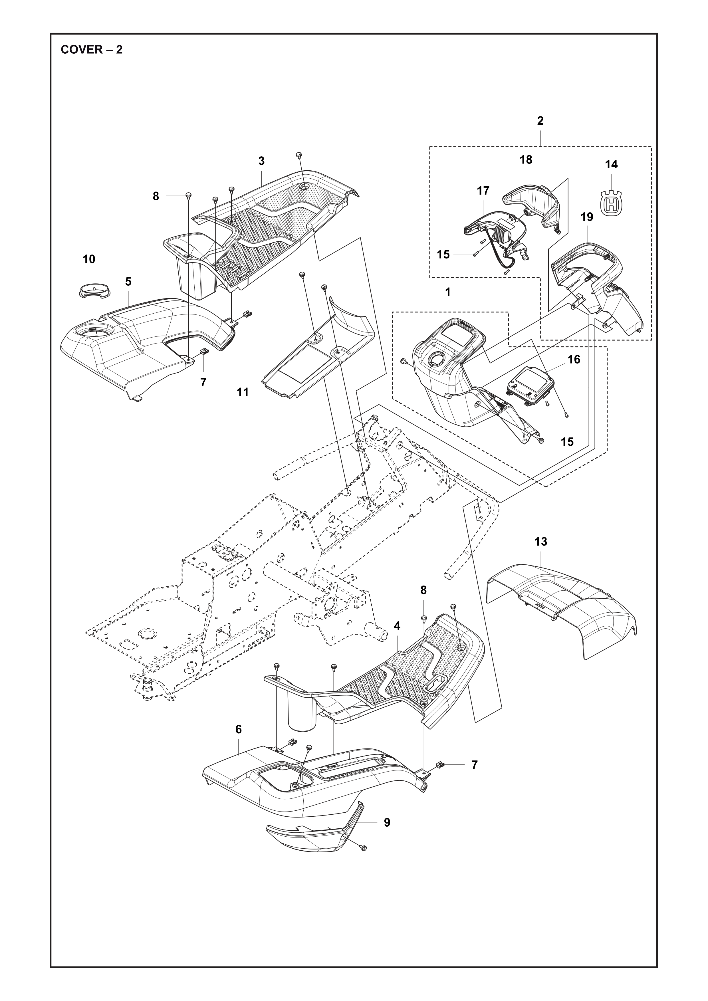 Despiece de TAPA — Robo