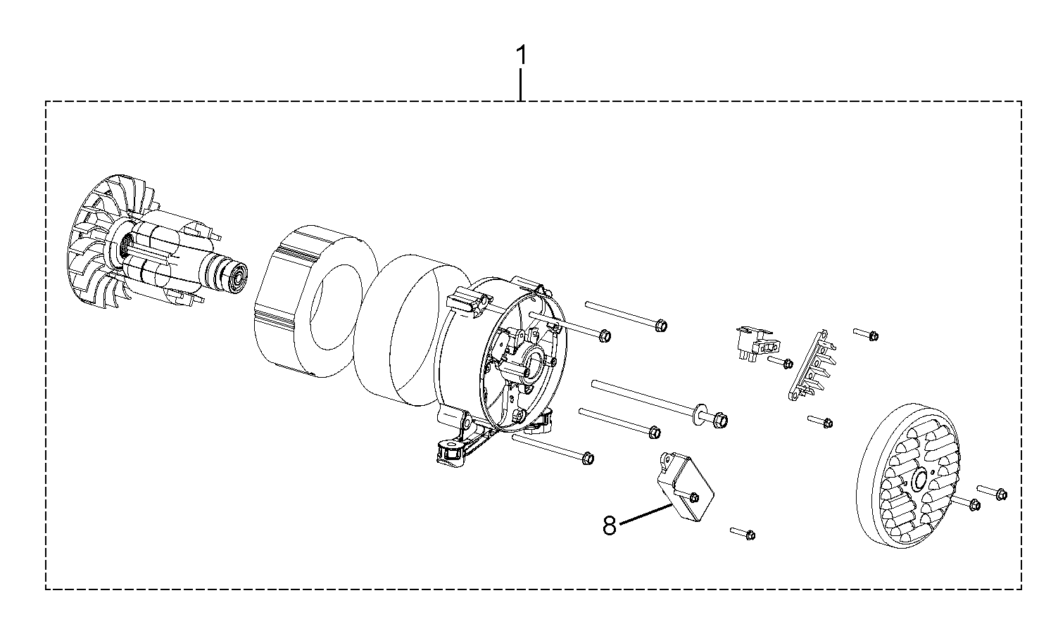 Despiece de ALTERNATOR — Generador G3200P