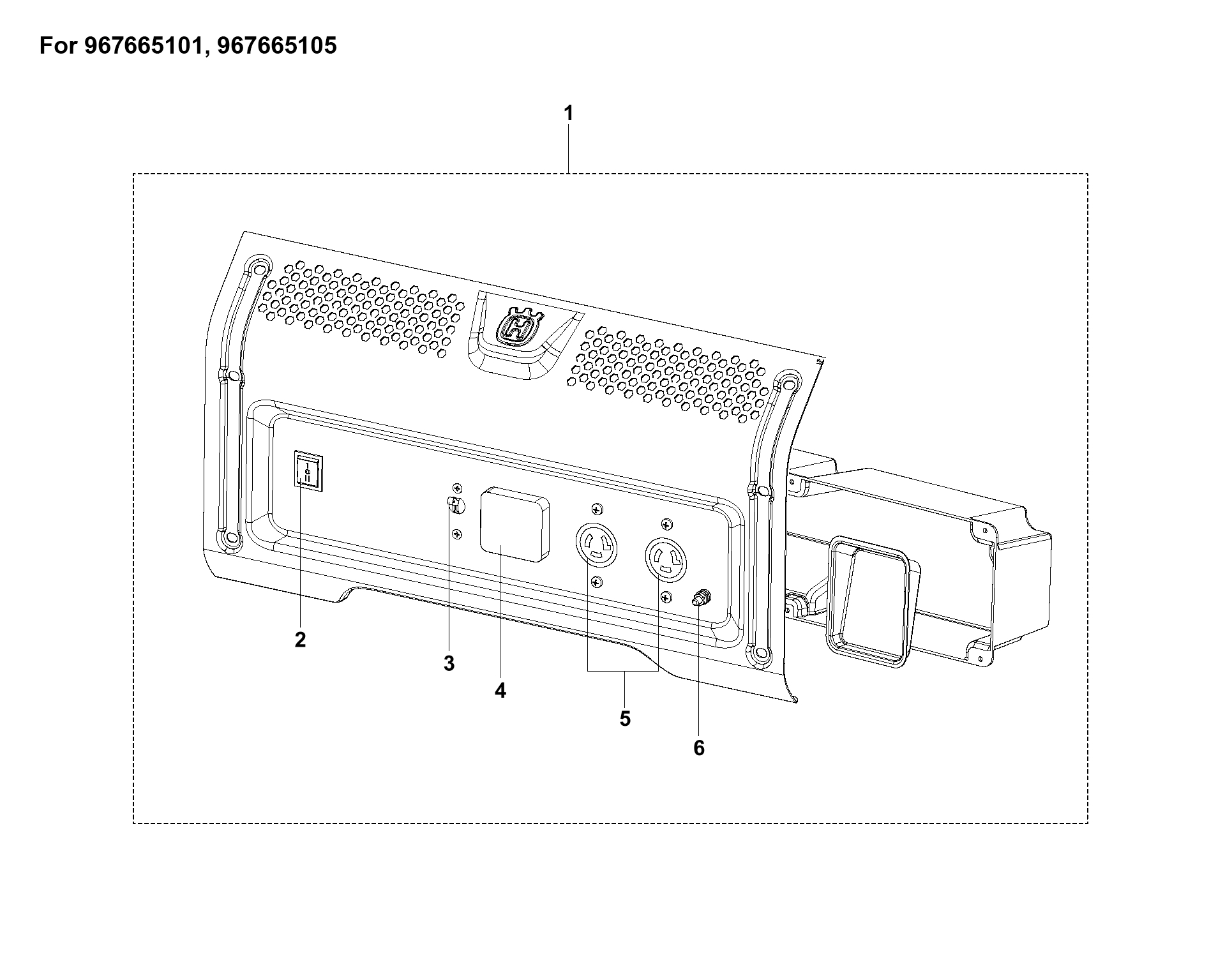 Despiece de PANEL FRONTAL — Generador G3200P