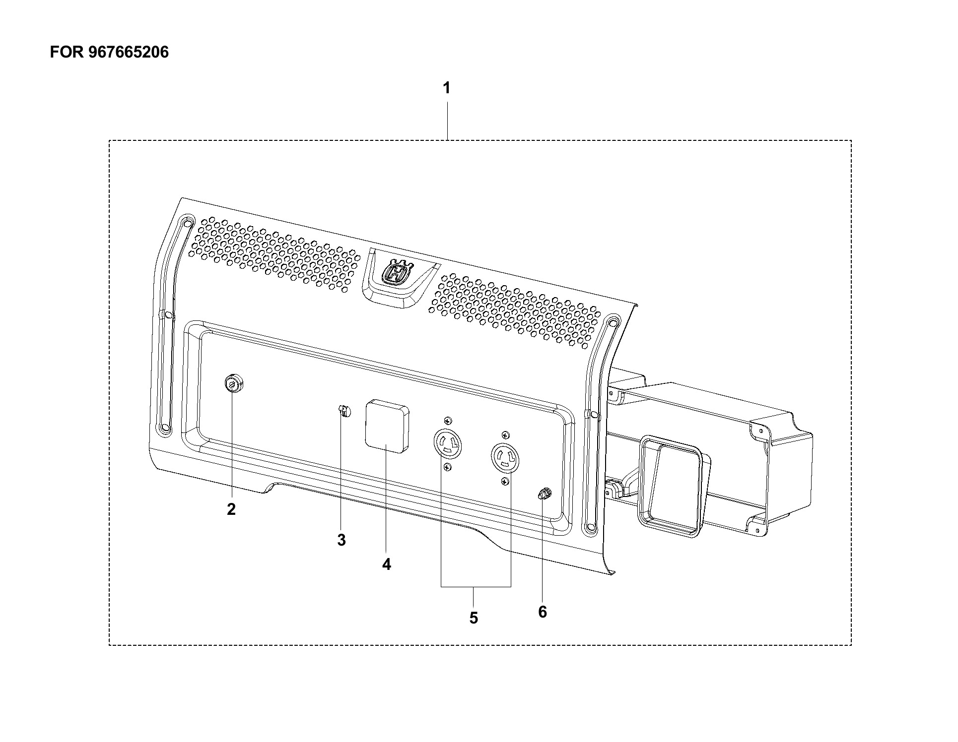 Despiece de PANEL FRONTAL — Generador G5500P