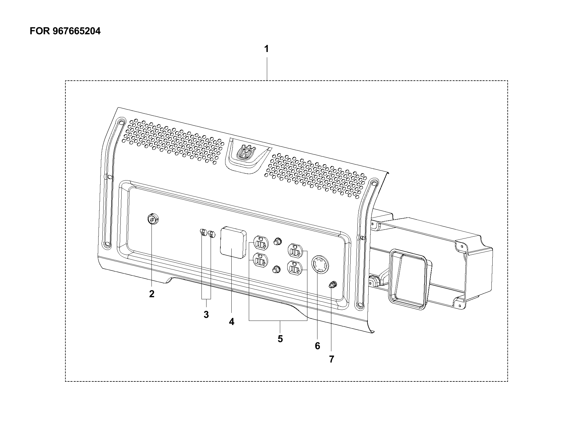 Despiece de PANEL FRONTAL — Generador G5500P