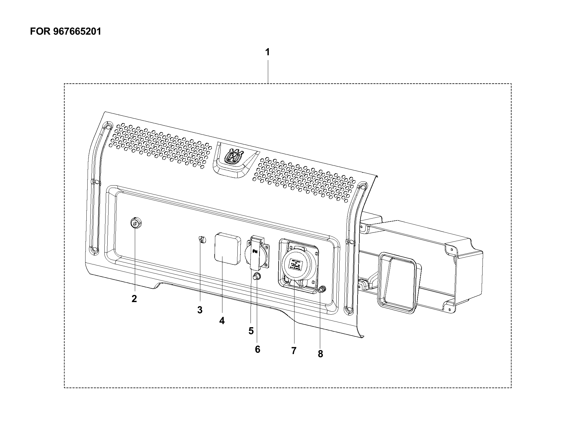 Despiece de PANEL FRONTAL — Generador G5500P