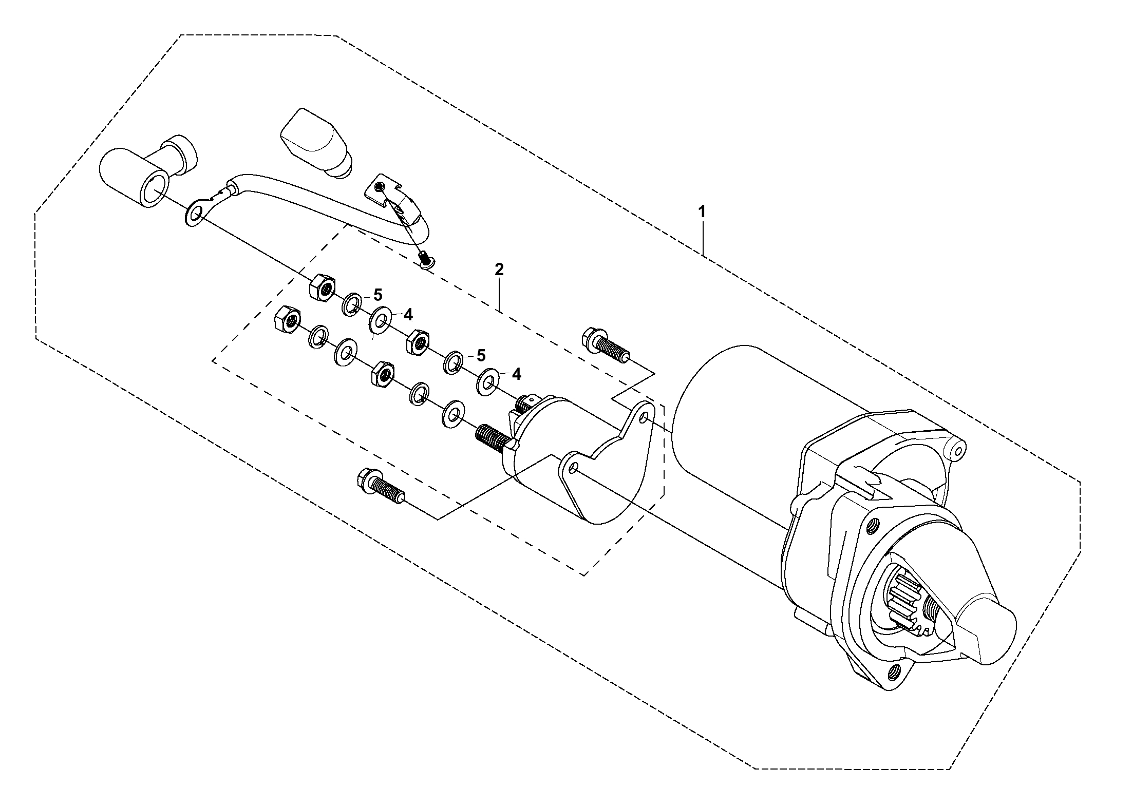 Despiece de STARTING MOTOR — Generador G5500P