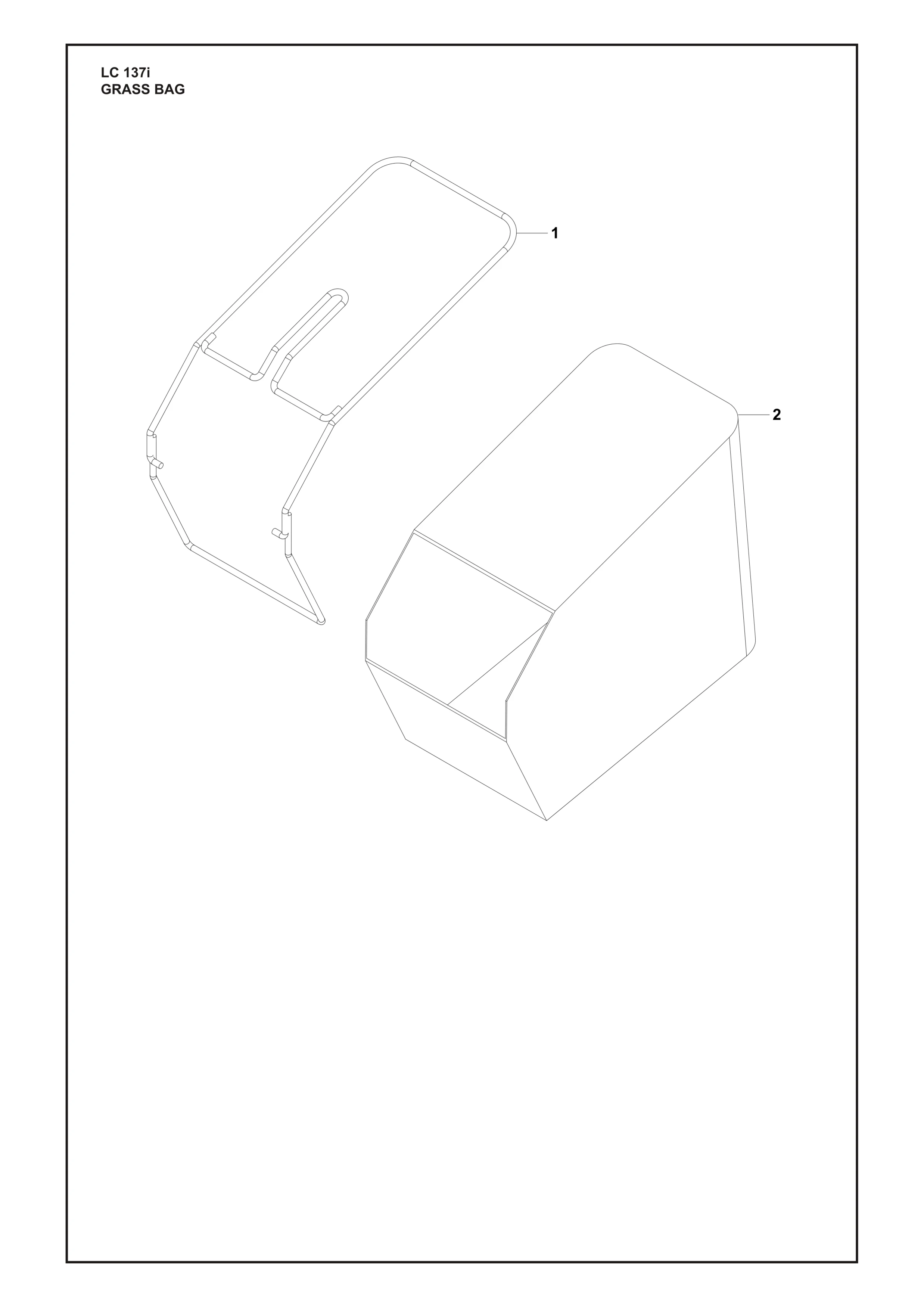 Despiece de SENSOR ANTICOLISIÓN — Cortacésped a batería LC137i