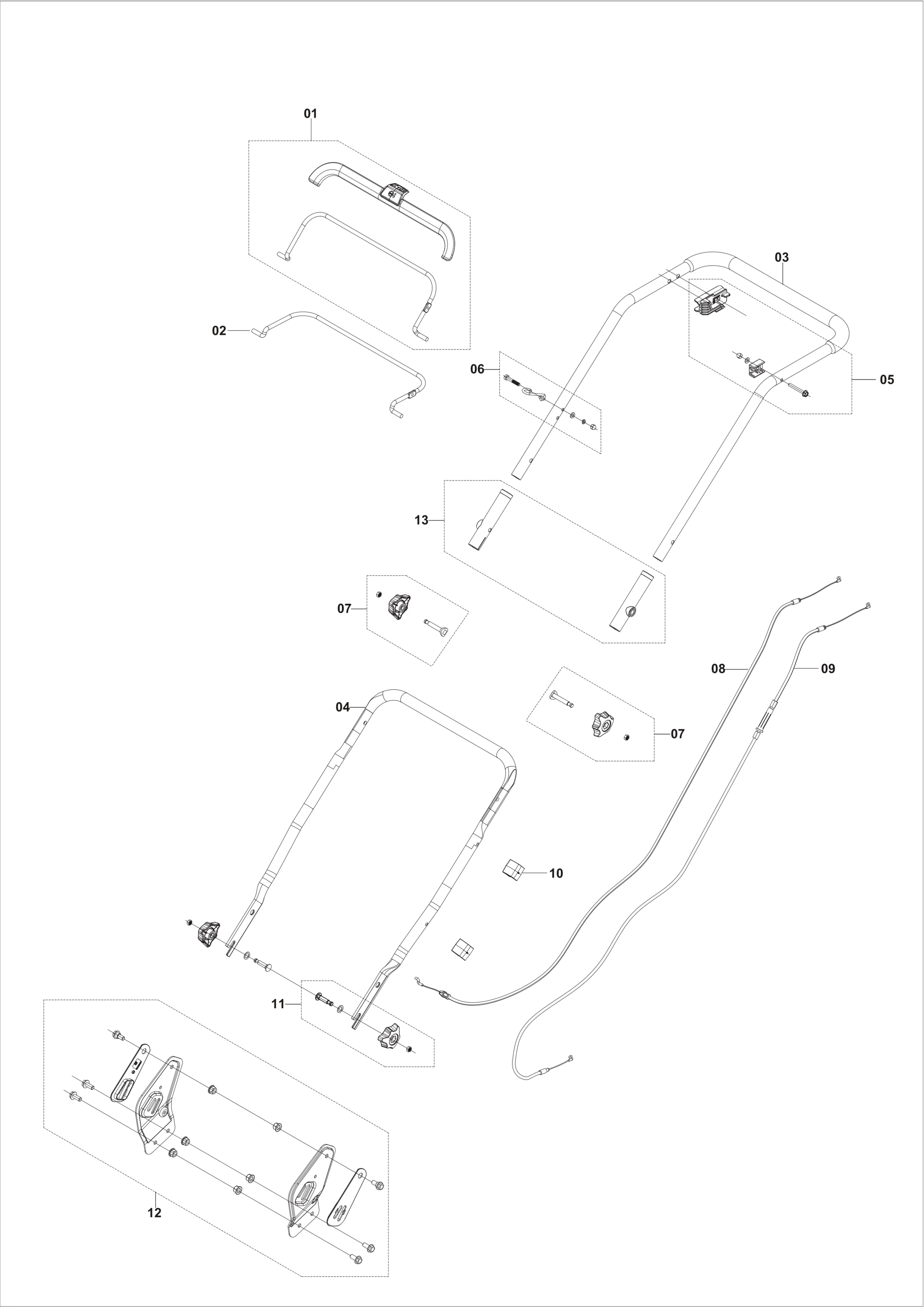 Despiece de ASA — Cortacésped LC140S Auto