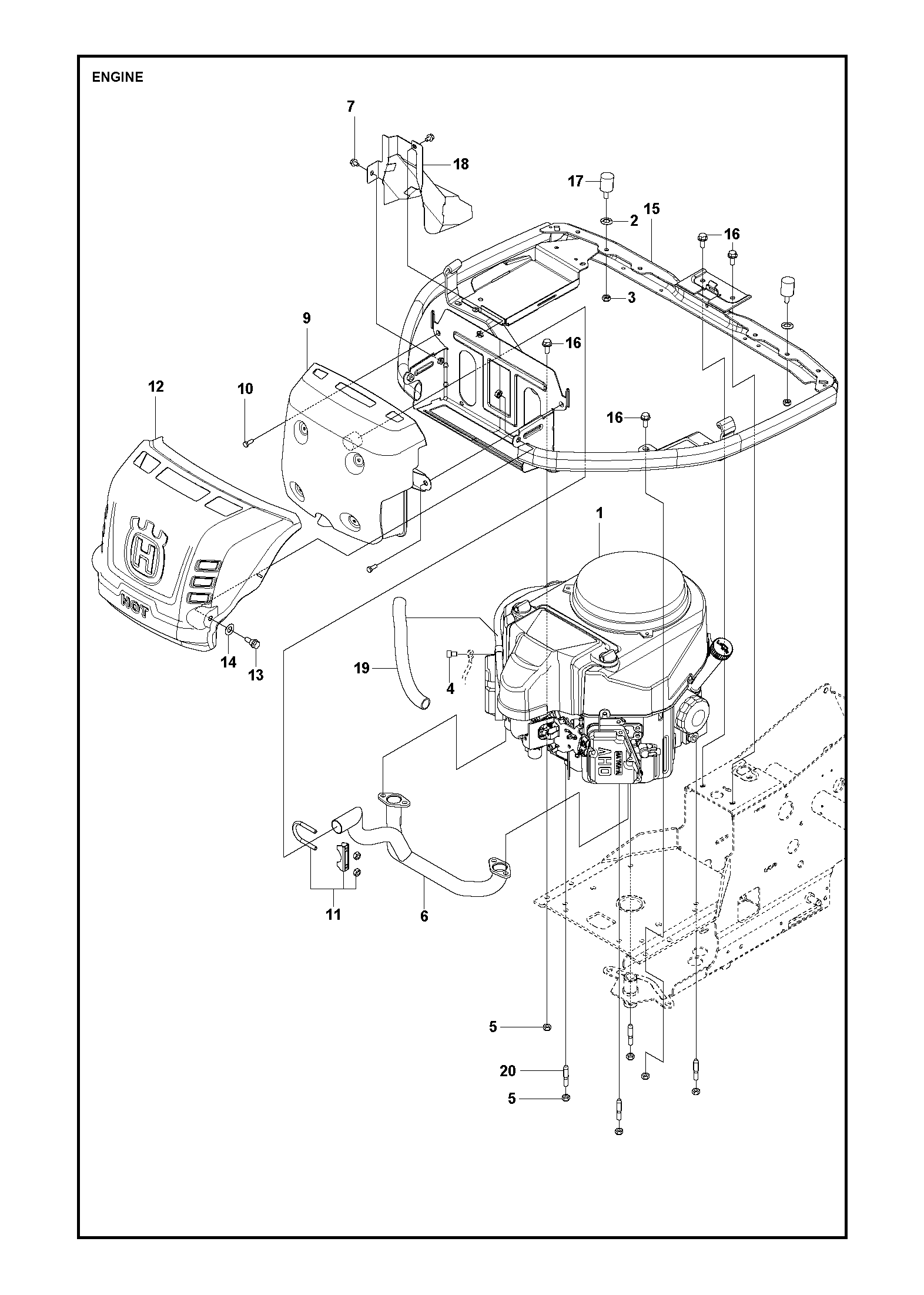 Despiece de MOTOR — Rider R316TX