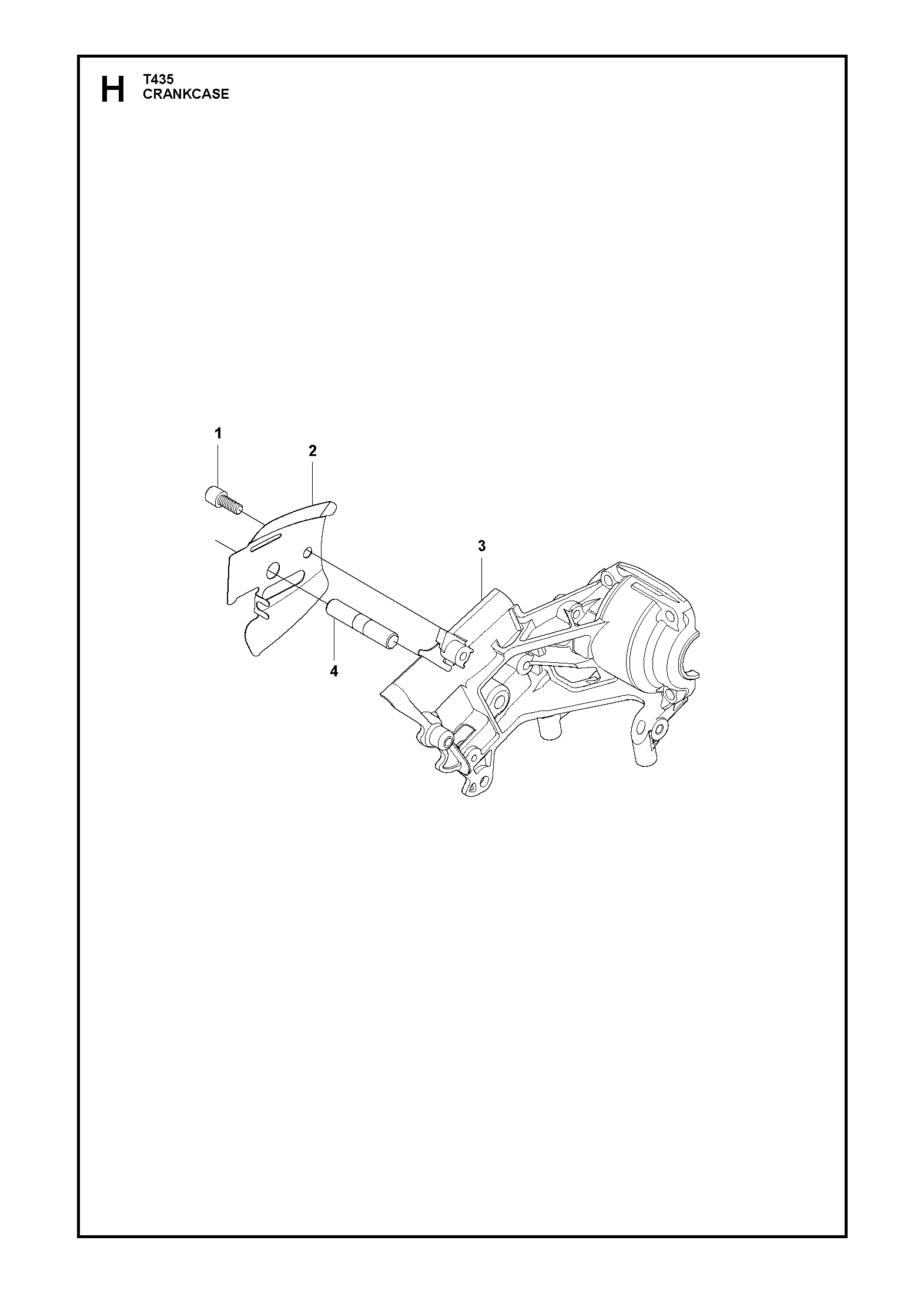 Despiece de CARTER — Motosierra T435