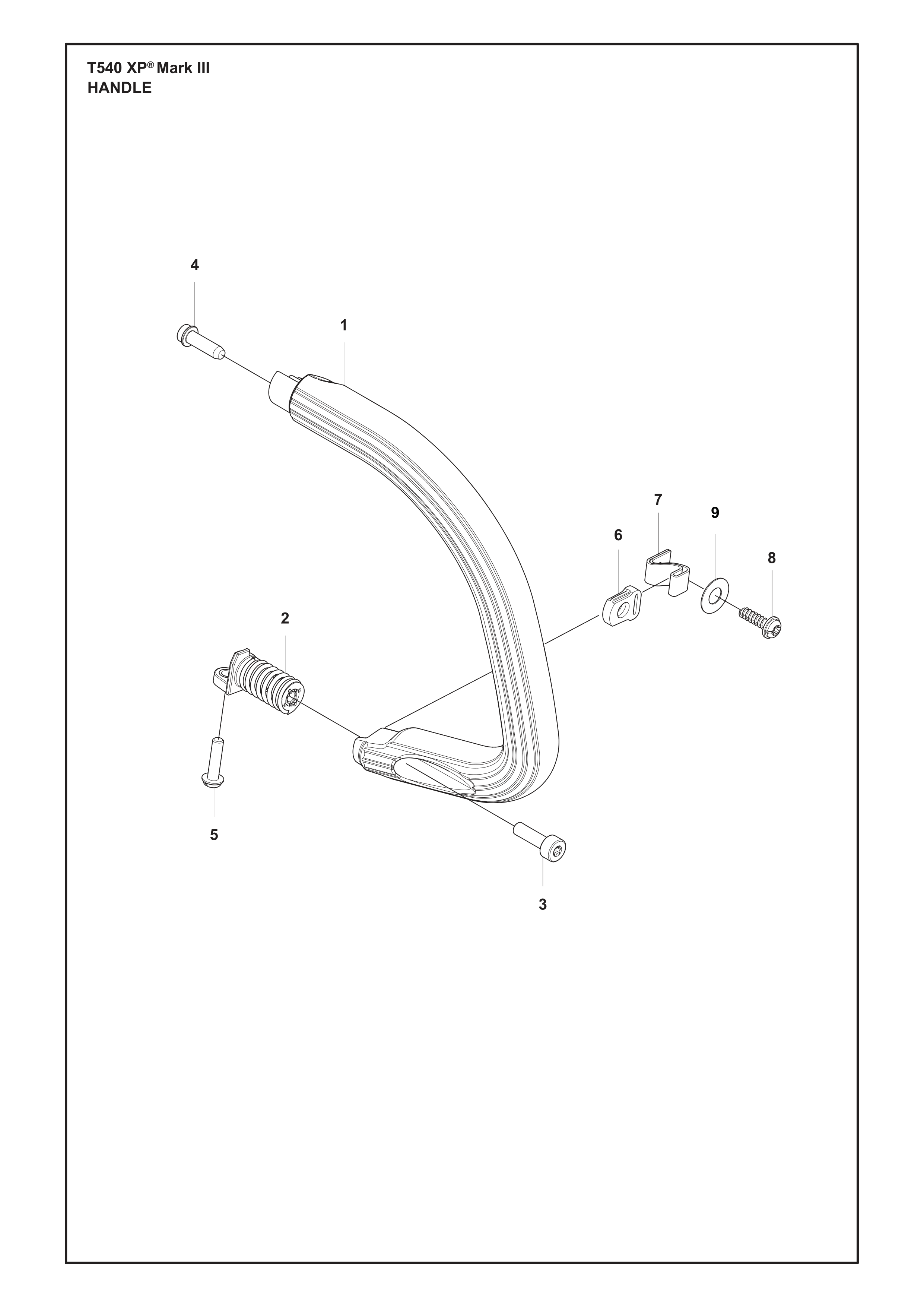 Despiece de ASA — Motosierra T540 Mark III