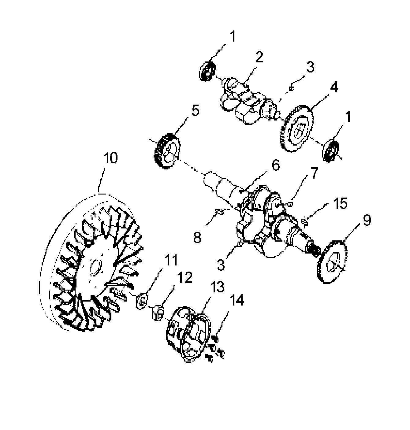 Despiece de FLYWHEEL — Motobomba W100D