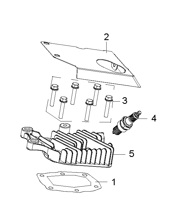 Despiece de TAPA CILINDRO — Motobomba W40P
