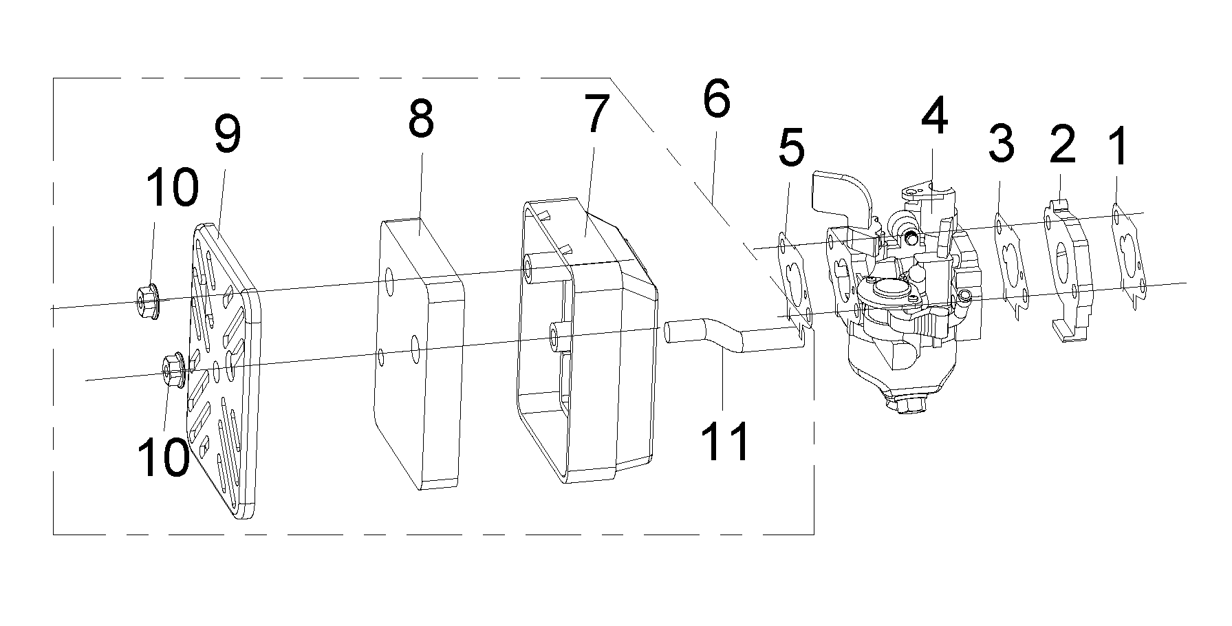 Despiece de INTAKE SYSTEM — Motobomba W40P