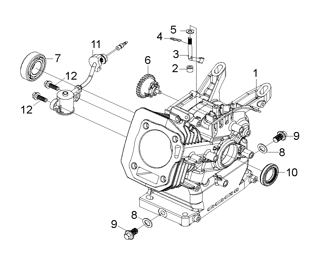 Despiece de CARTER — Motobomba W50P