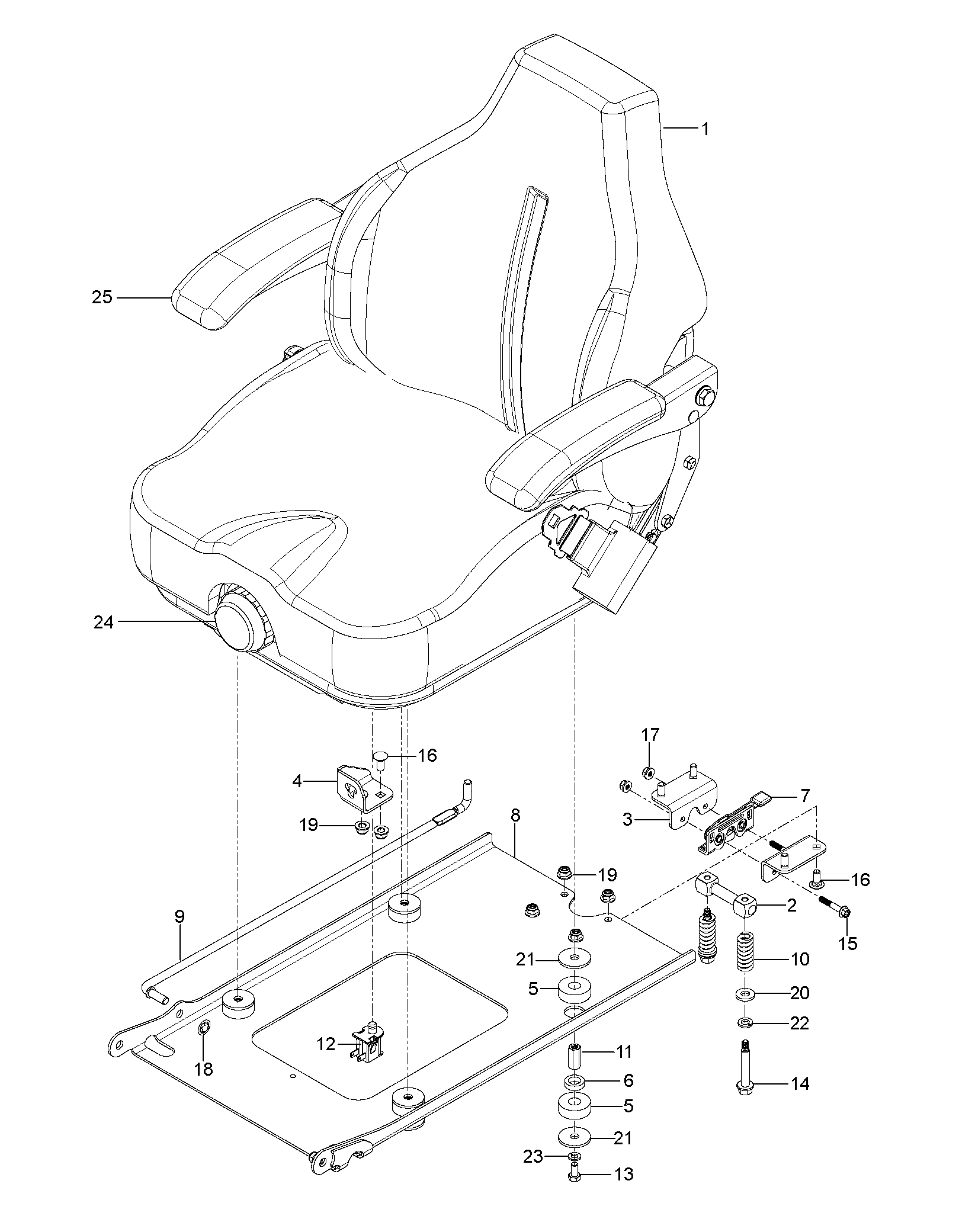 Despiece de ASIENTO — Radio cero Z560X